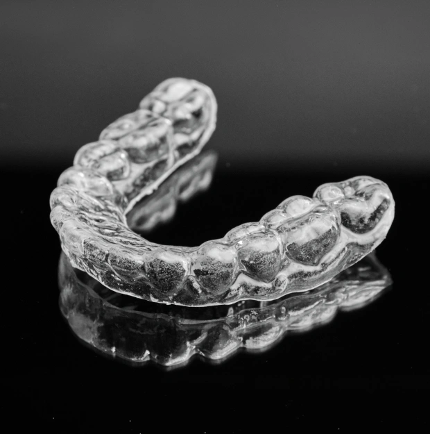 Clear custom night guard for teeth protection